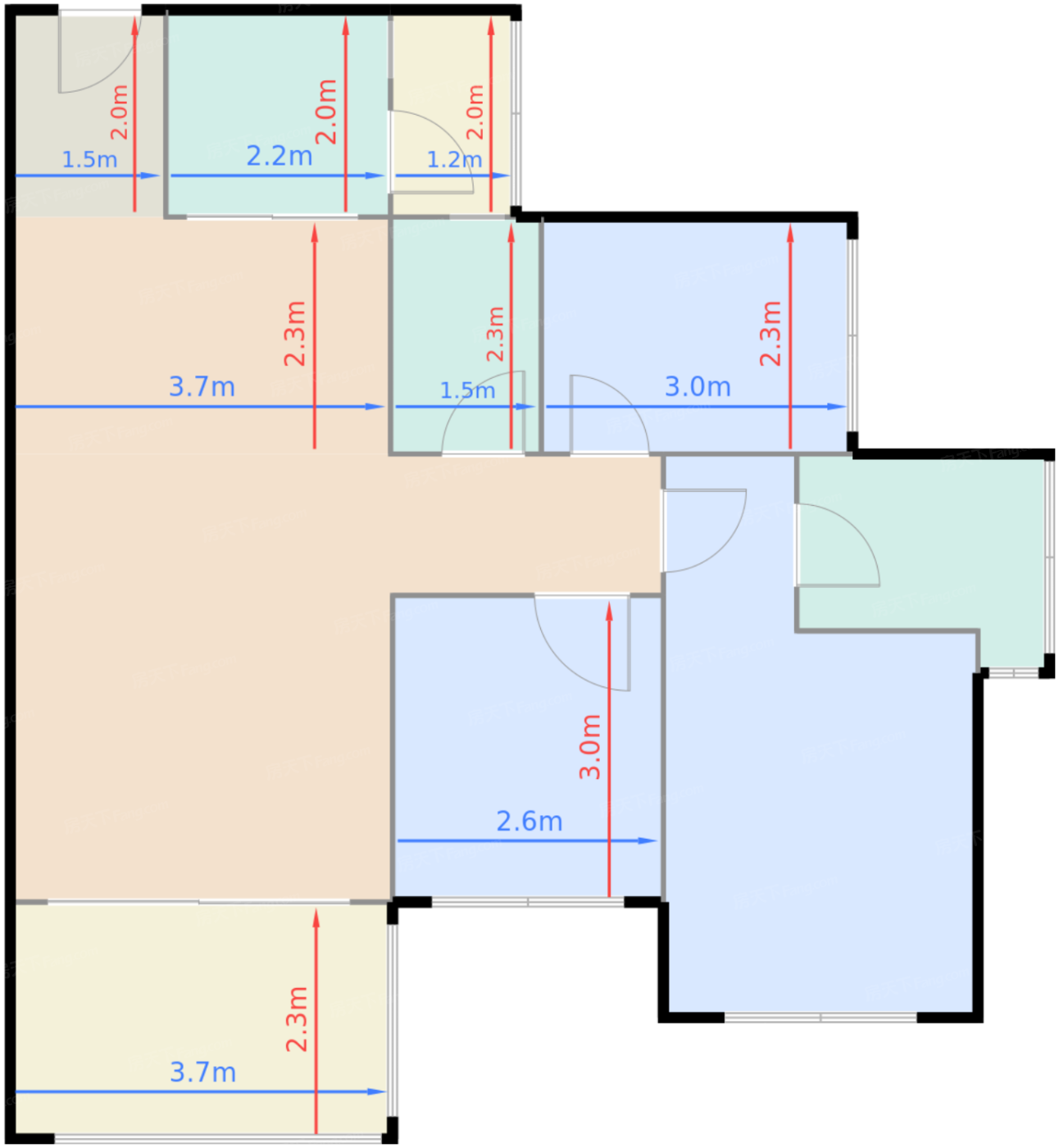 91平三室两厅两卫