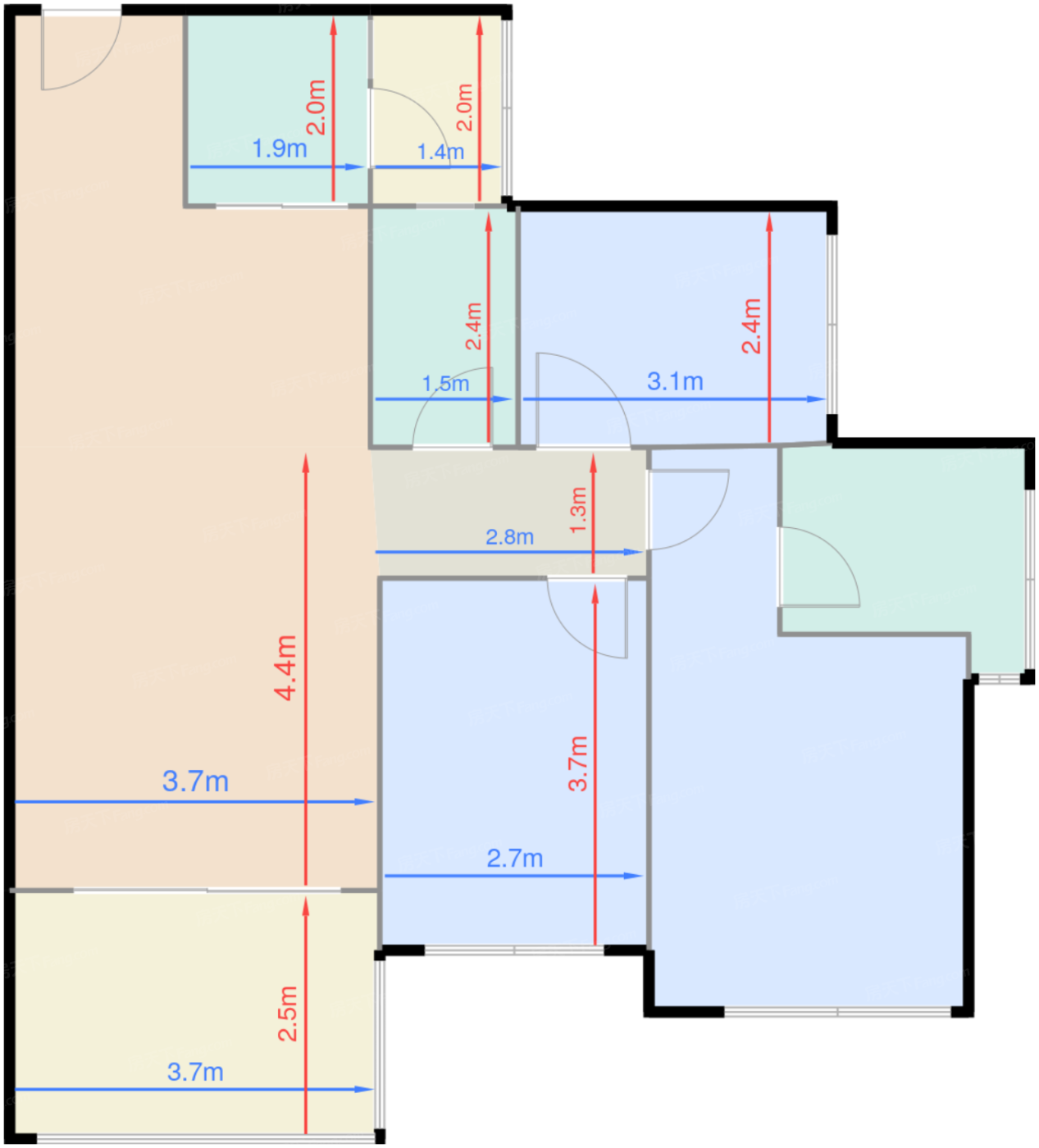 89平三室两厅两卫