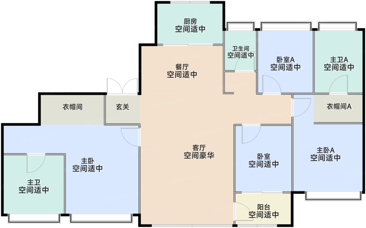 珺煦225平米户型