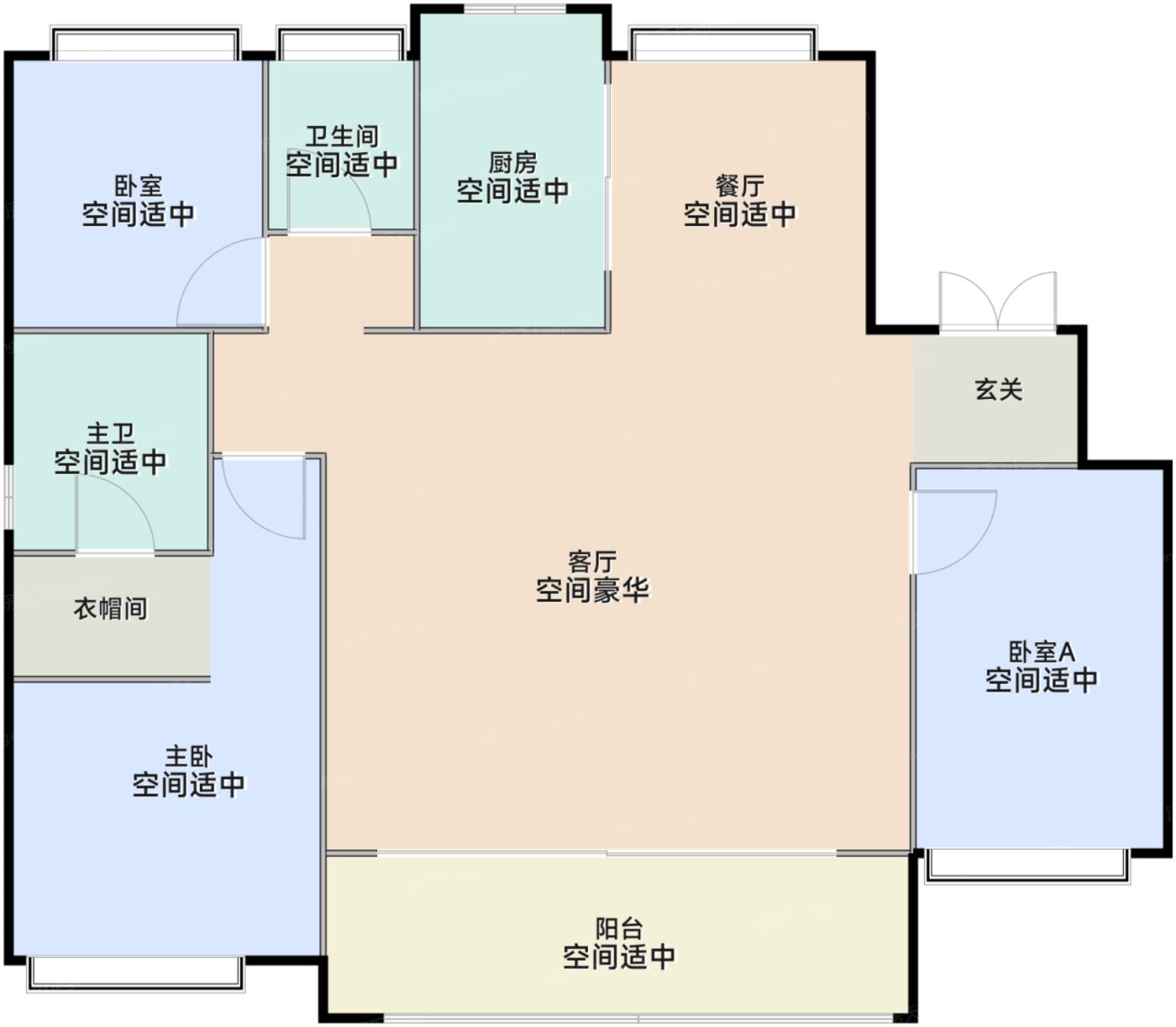 珺朗192平米户型