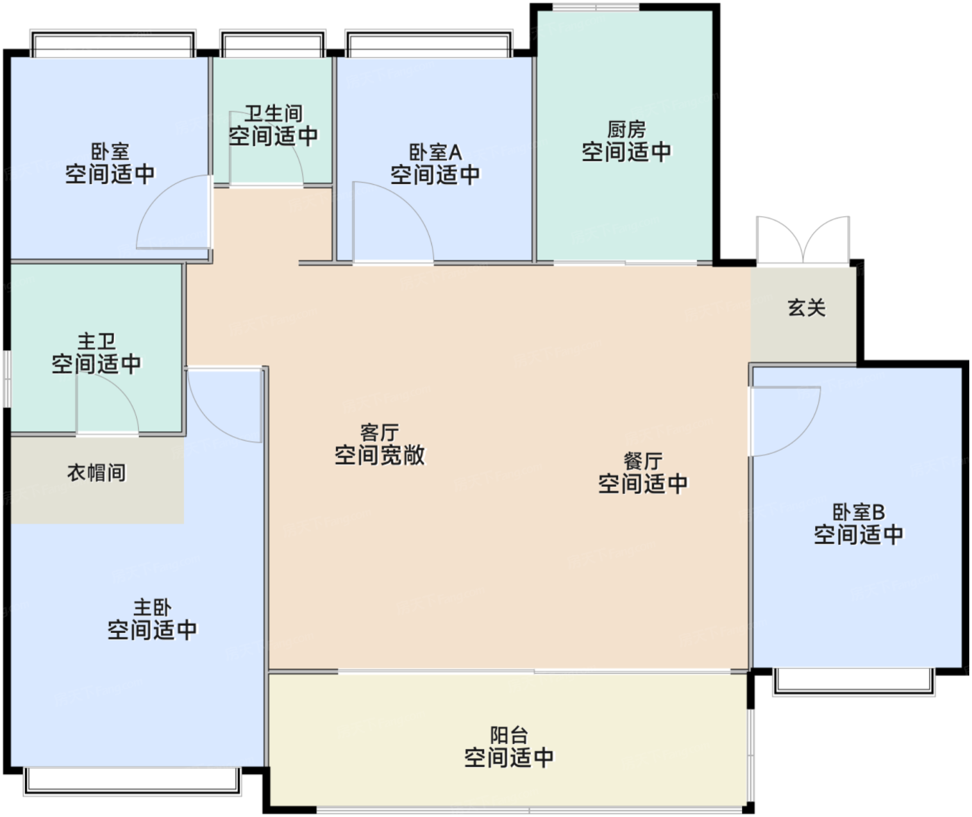 珺悦189平米户型